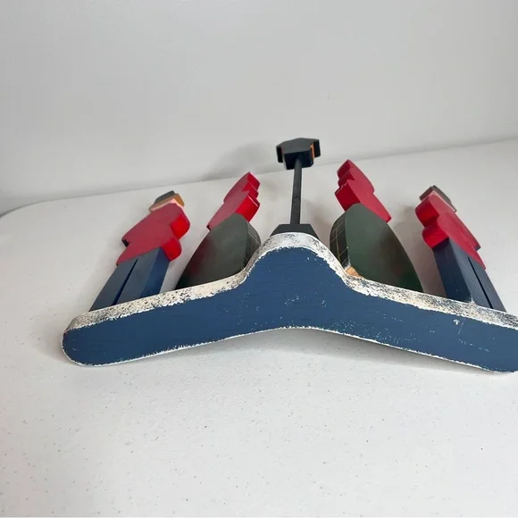 Vintage Christmas Caroling Wooden Victorian Style Figurine Handcrafted Painted - Picture 6 of 10